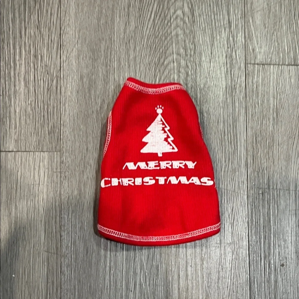 Red Christmas Dog tank